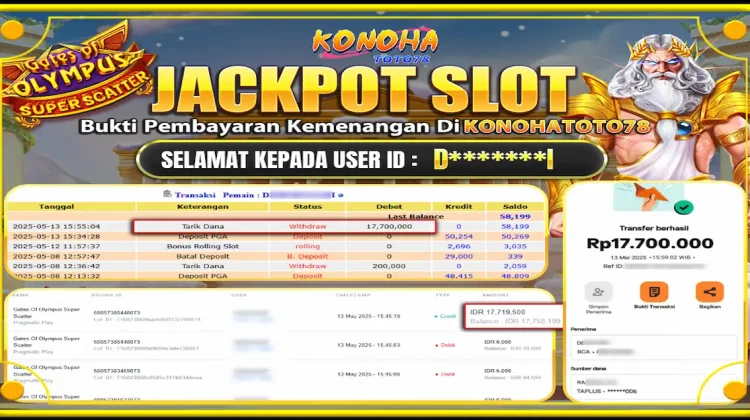 Jackpot Gates Of Olympus Super Scatter 17,7JT di KONOHATOTO78
