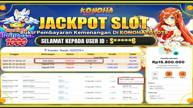 Jackpot Starlight Princess 1000 15,8 Juta Gak Hoax! Bocoran Trick Neng Incess 1000 Viral di KONOHATOTO78