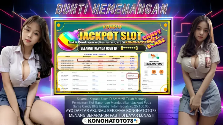Dibayar Tuntas! Bukti Jackpot Slot Online Candy Blitz Bombs Konohatoto78 Bikin Pecah Rekor JP