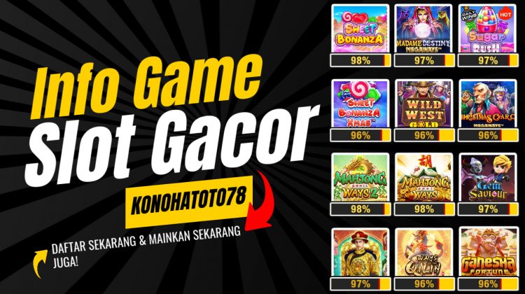 Game Slot Gacor di Konohatoto78, Sekali Main Langsung Profit
