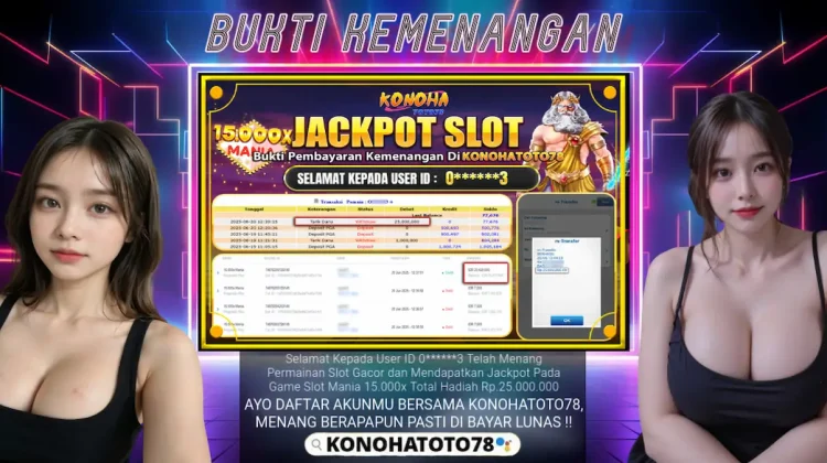 Resmi Cair! Inilah Bukti Pembayaran Jackpot Slot Olympus 15.000x di Konohatoto78