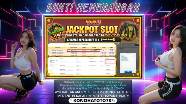 Jackpot Mahjong Wins 3 Konohatoto78: 3 Black Scatter Cair Rp22 Juta, Ini Bukti Aslinya!