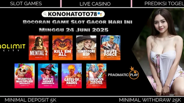 RTP Slot Gacor Hari Ini di Konohatoto78: Nolimit City & Pragmatic Play!