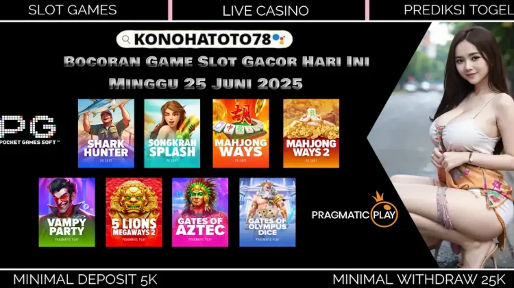 Rekomendasi Slot Online Mudah Menang Konohatoto78 25 Juni 2025
