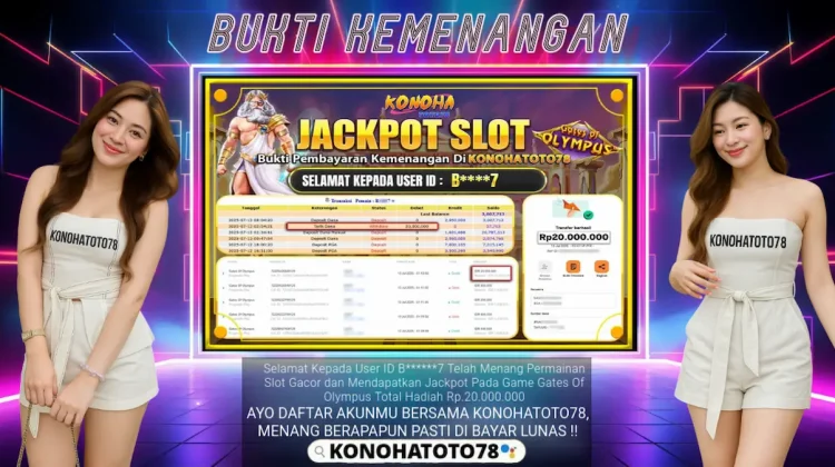 Bocoran Pola Slot Olympus Jackpot Rp20 Juta di Konohatoto78
