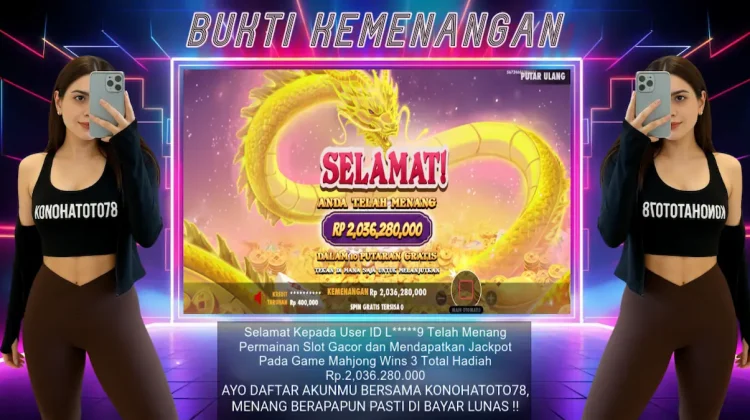 Bonus Scatter Hitam: Jackpot 2M Mahjong Wins 3 di Konohatoto78