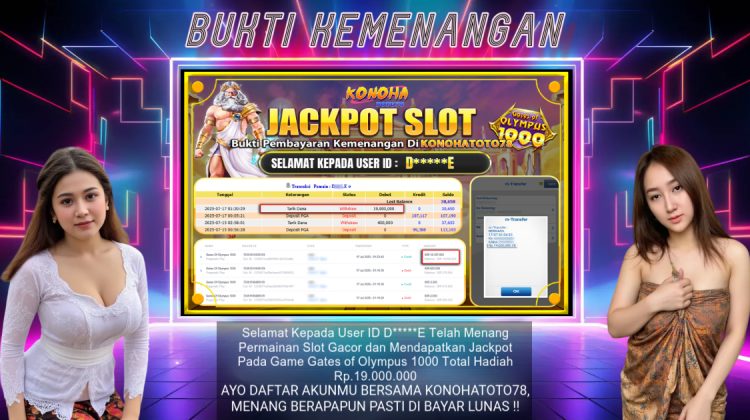 JP Gates of Olympus 1000! Bukti WD Rp19 Juta di Konohatoto78