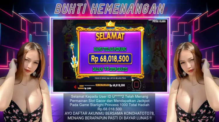 JP Starlight Princess 1000: Jackpot 68 Juta di Konohatoto78!