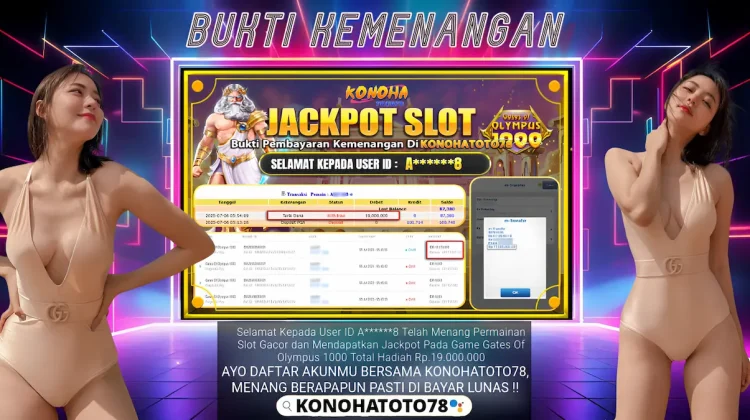 Jackpot Slot Online Terbesar Rp19 Juta di KONOHATOTO78
