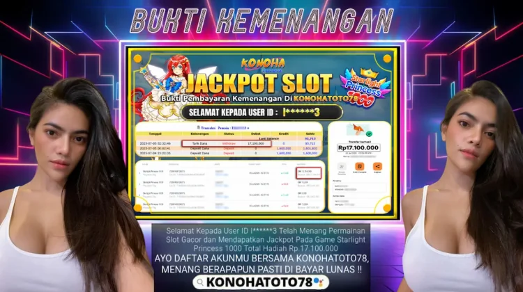 Pembayaran Jackpot Slot Online Starlight Princess 1000